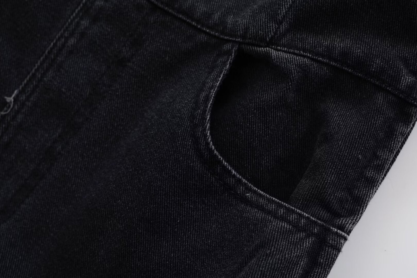 Women Clothing French Casual Slim Sheath Denim Camisole Dress