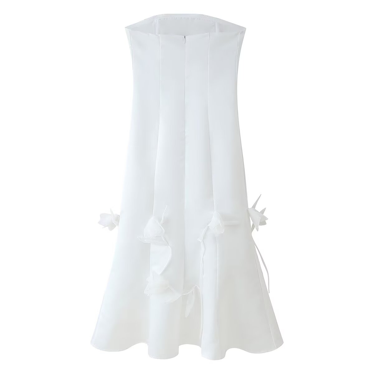 Spring Women Clothing French Design Floral Tube Top Dress