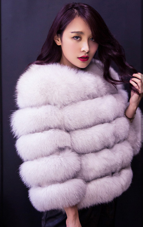 Women Clothing Imitation Fox Fur Fur Coat New Slim Short Stitching New in Fuzzy Coats