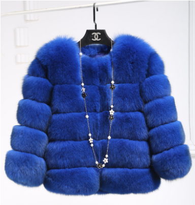 Women Clothing Imitation Fox Fur Fur Coat New Slim Short Stitching New in Fuzzy Coats