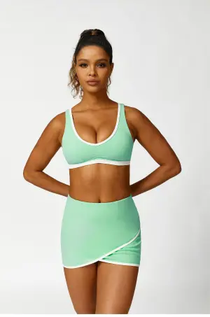 Yoga Set Wholesale Women Gym Wear Apparel Fashionable Workout Sexy  Breathable Fitness Clothing Running Unilateral Band Custom Seamless Yoga  Sports Bra - China Sport Bra and Seamless Bra price