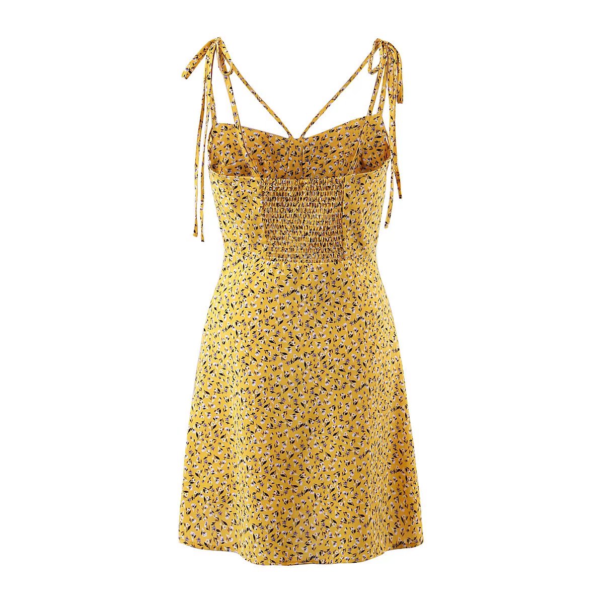 Summer High Waist Slimming Floral Lace Strap Dress - Dresses - Uniqistic.com