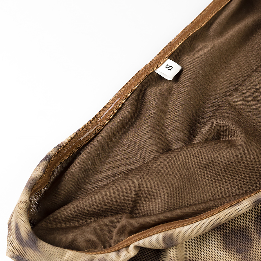 Vestido clásico con estampado de leopardo estilo western, todo a juego, hecho a mano para mujer