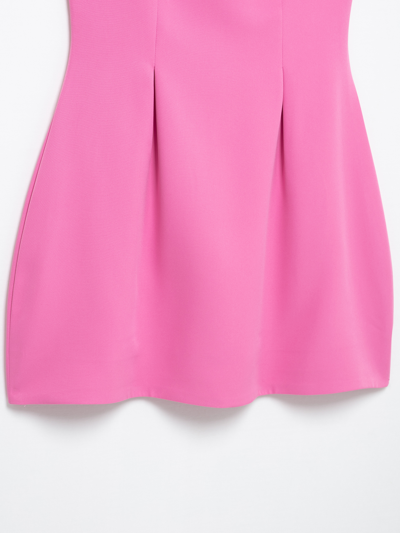 Vestido corto plisado sin mangas, elegante, sencillo y elegante para mujer de primavera.