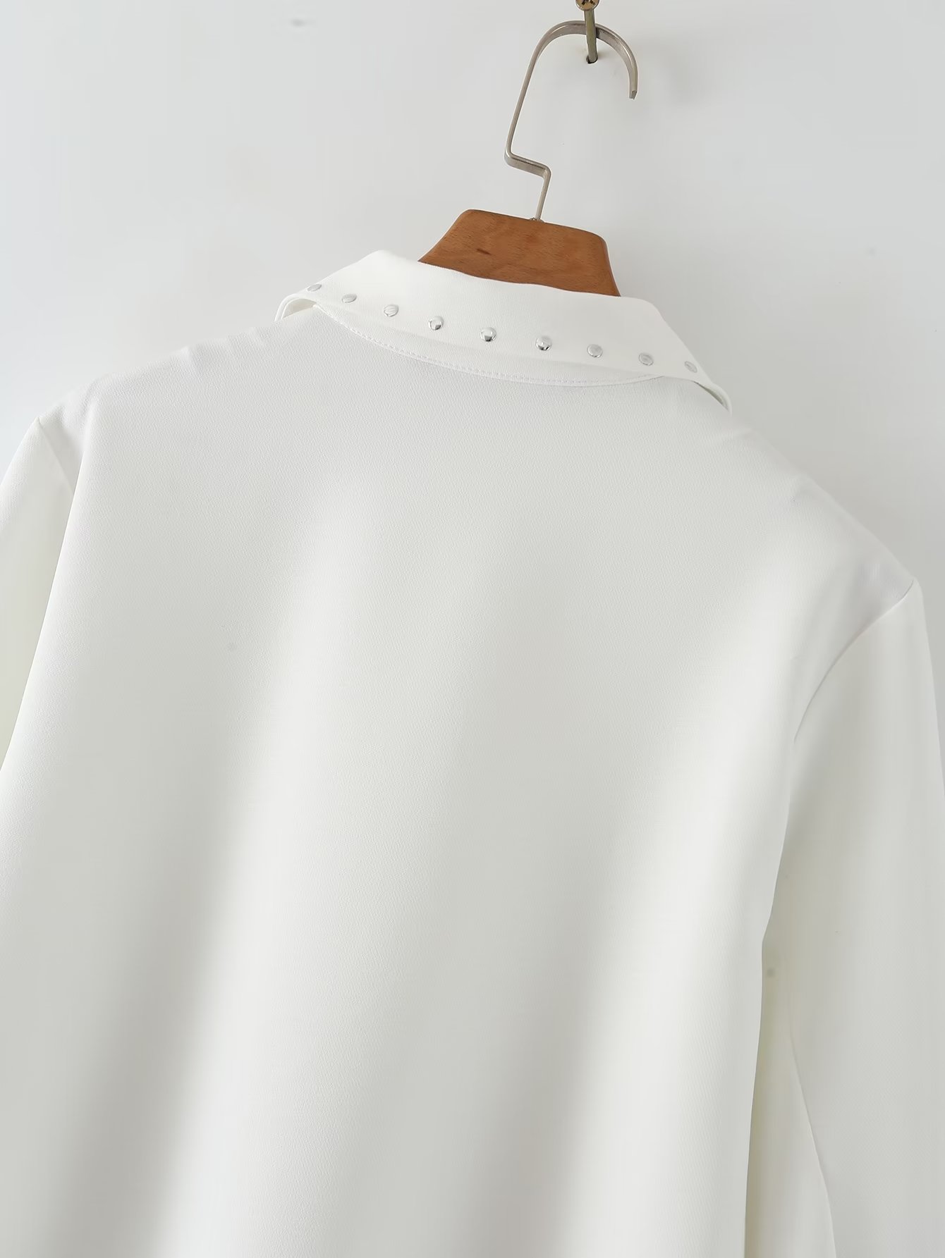 White V Neck Long Sleeve Slim Fit Dress - Dresses - Uniqistic.com