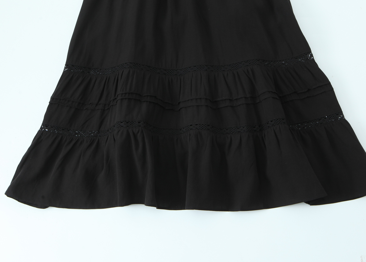 Spring Vintage Sexy Elastic Waisted Slimming Lace Fairy Spaghetti Strap Dress