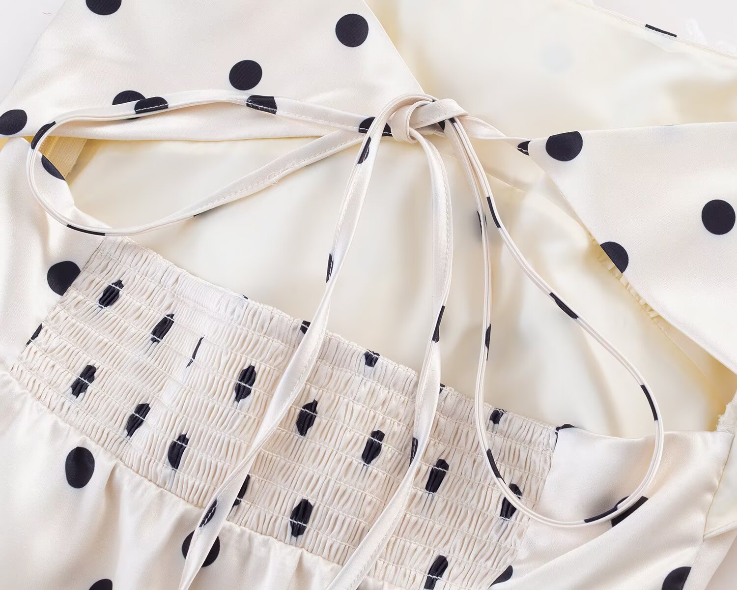 Sexy Polka Dot Dress Women Lace Waist Hip Dresses