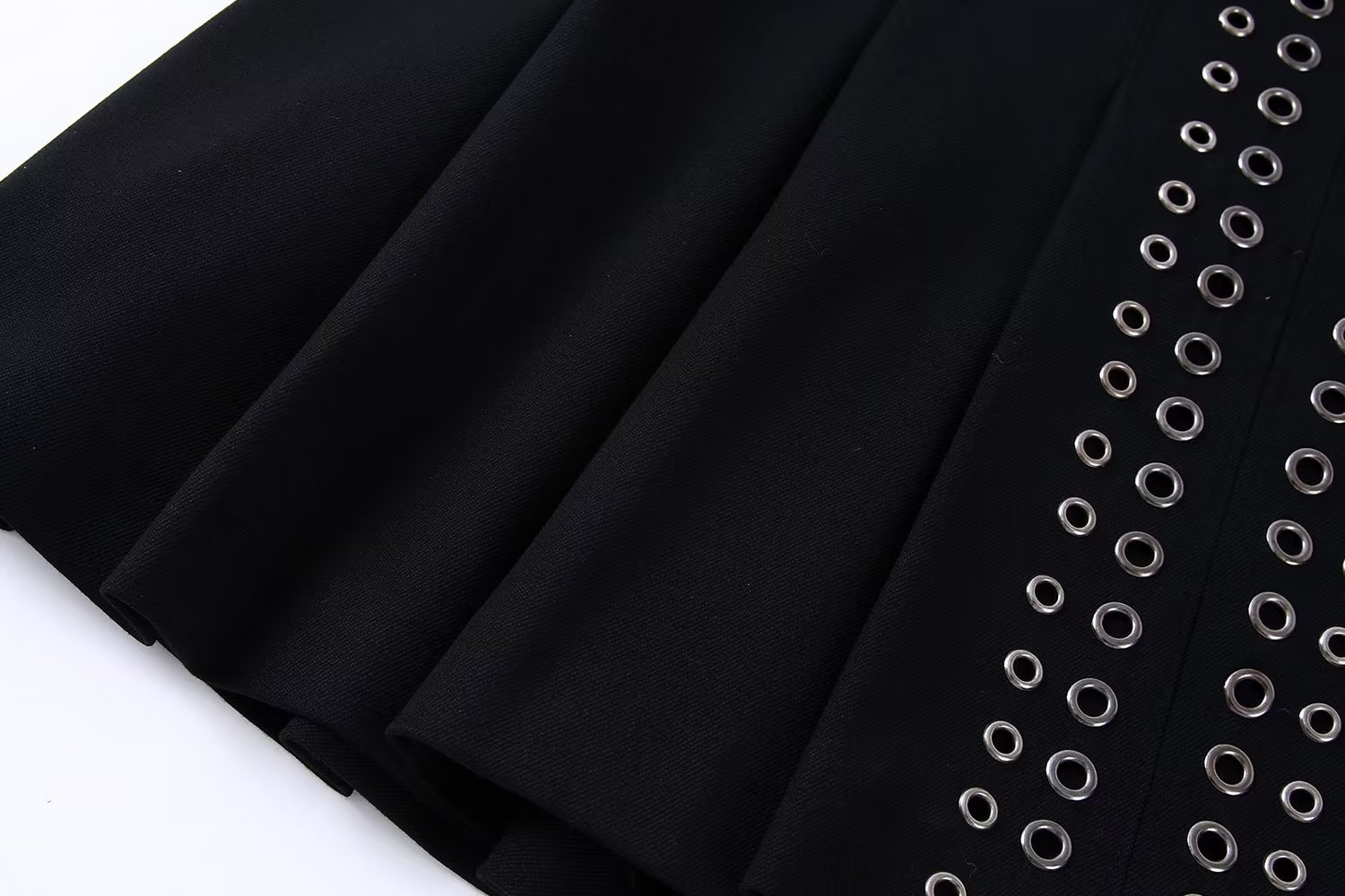 High Waist Black Ring Decoration Mini Skirt - Skirts - Uniqistic.com