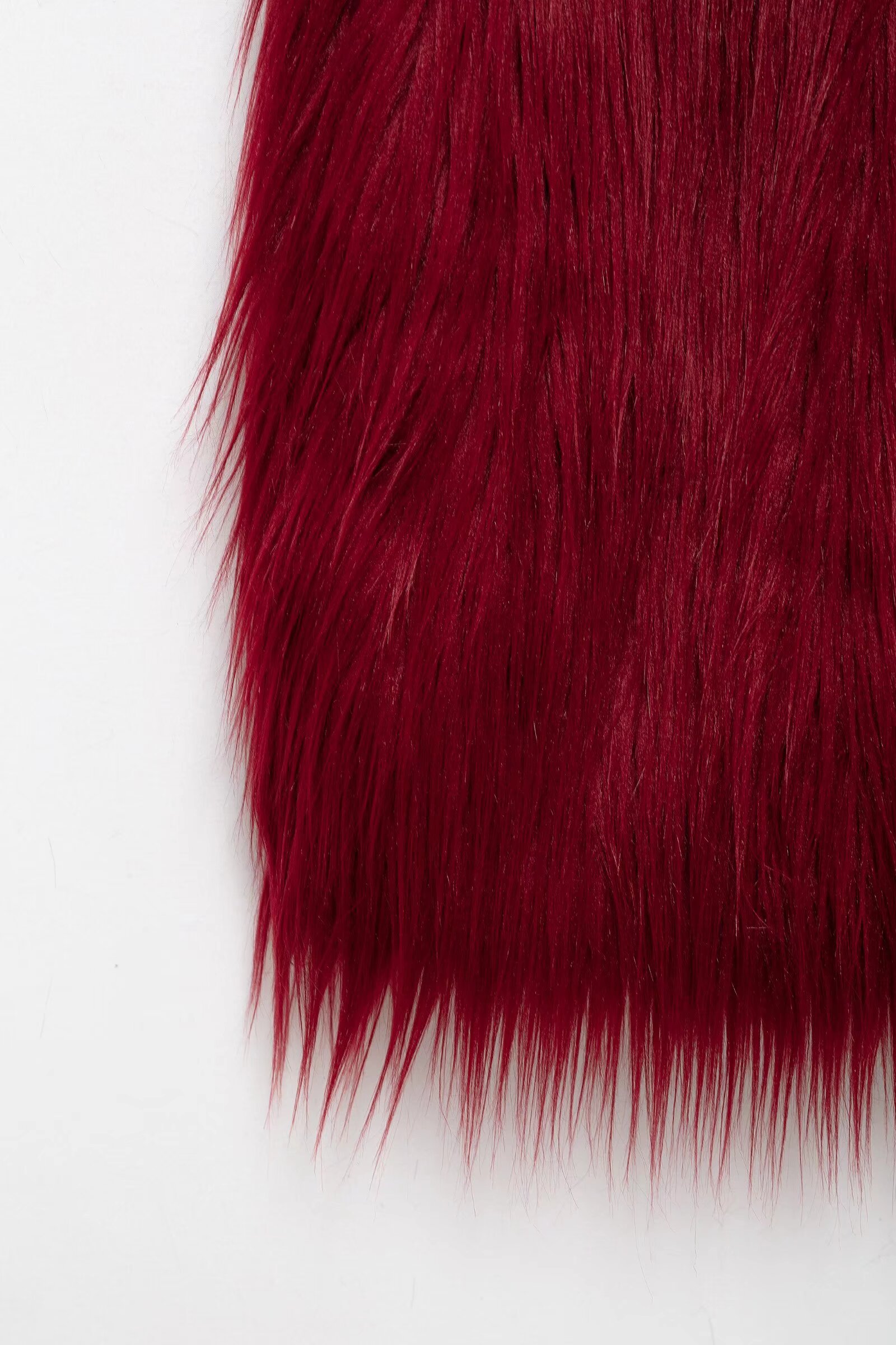 Winter Women Clothing Sleeveless Artificial Fur Effect Dress