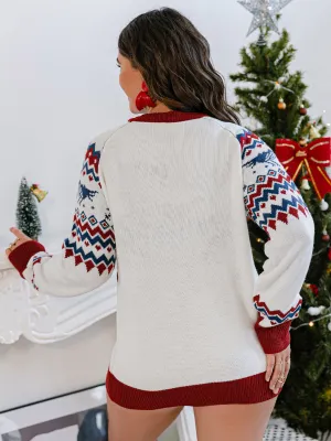 product - wholesale Plus Size Plus Size Autumn Winter Long Sleeve Sweater - 7