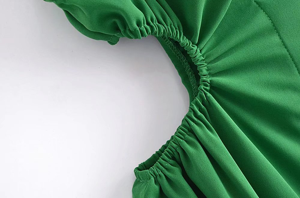 Spring Casual Women Collared Sleeveless Waist Digging Dress