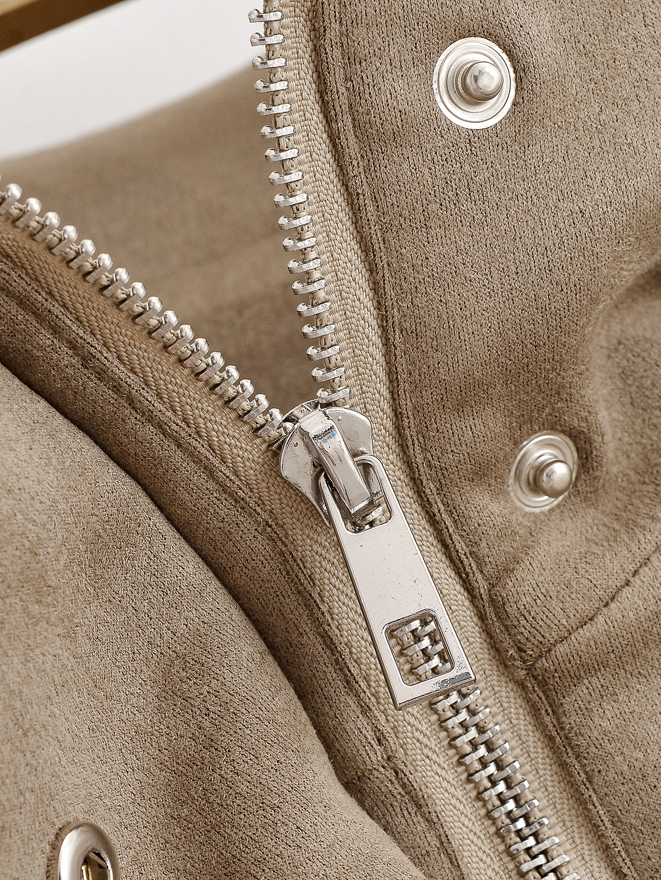 Suede Texture Pocket Decoration Faux Leather Varsity Jacket 18 Suede Texture Pocket Decoration Faux Leather Varsity Jacket