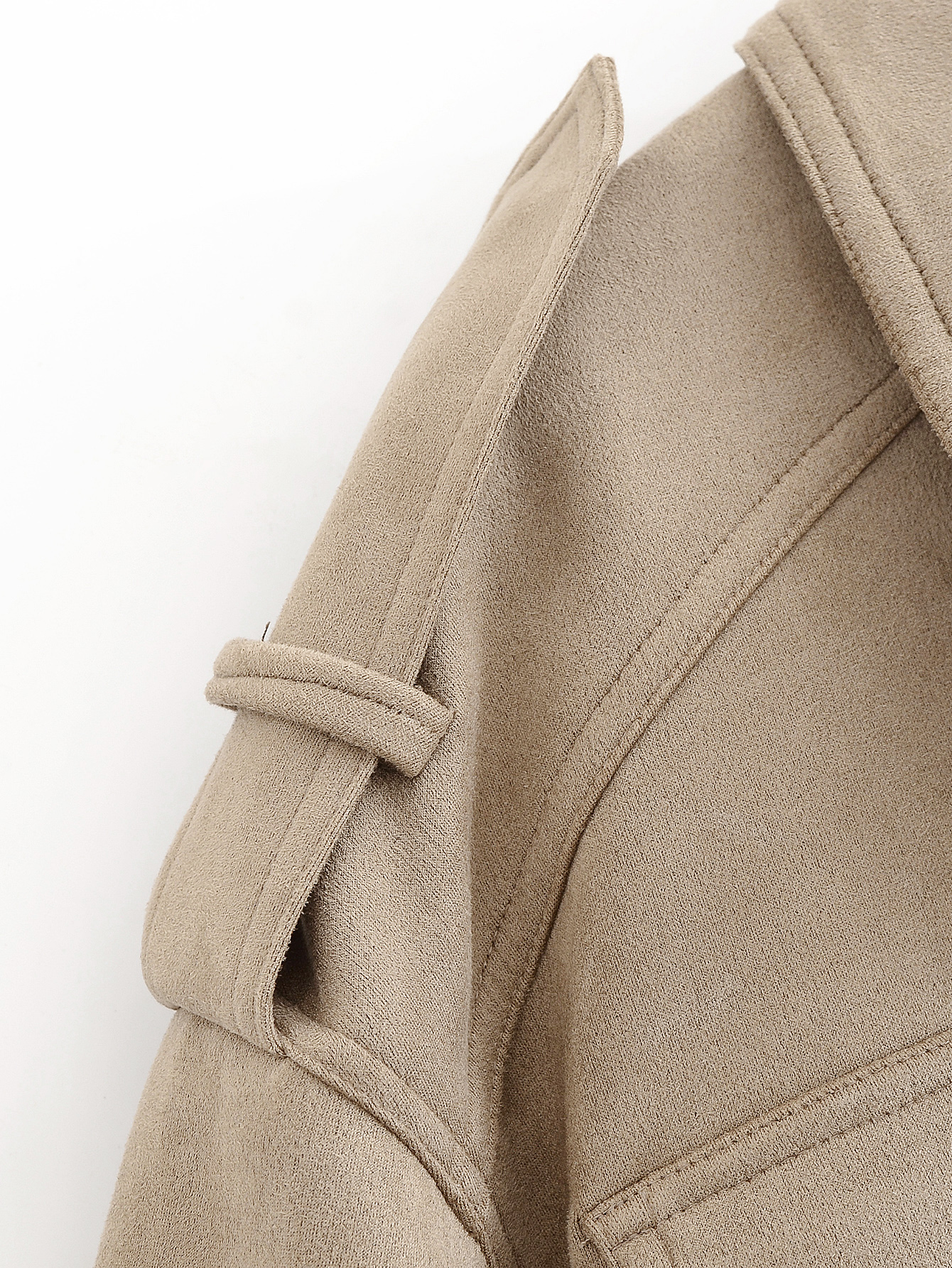 Suede Texture Pocket Decoration Faux Leather Varsity Jacket 22 Suede Texture Pocket Decoration Faux Leather Varsity Jacket