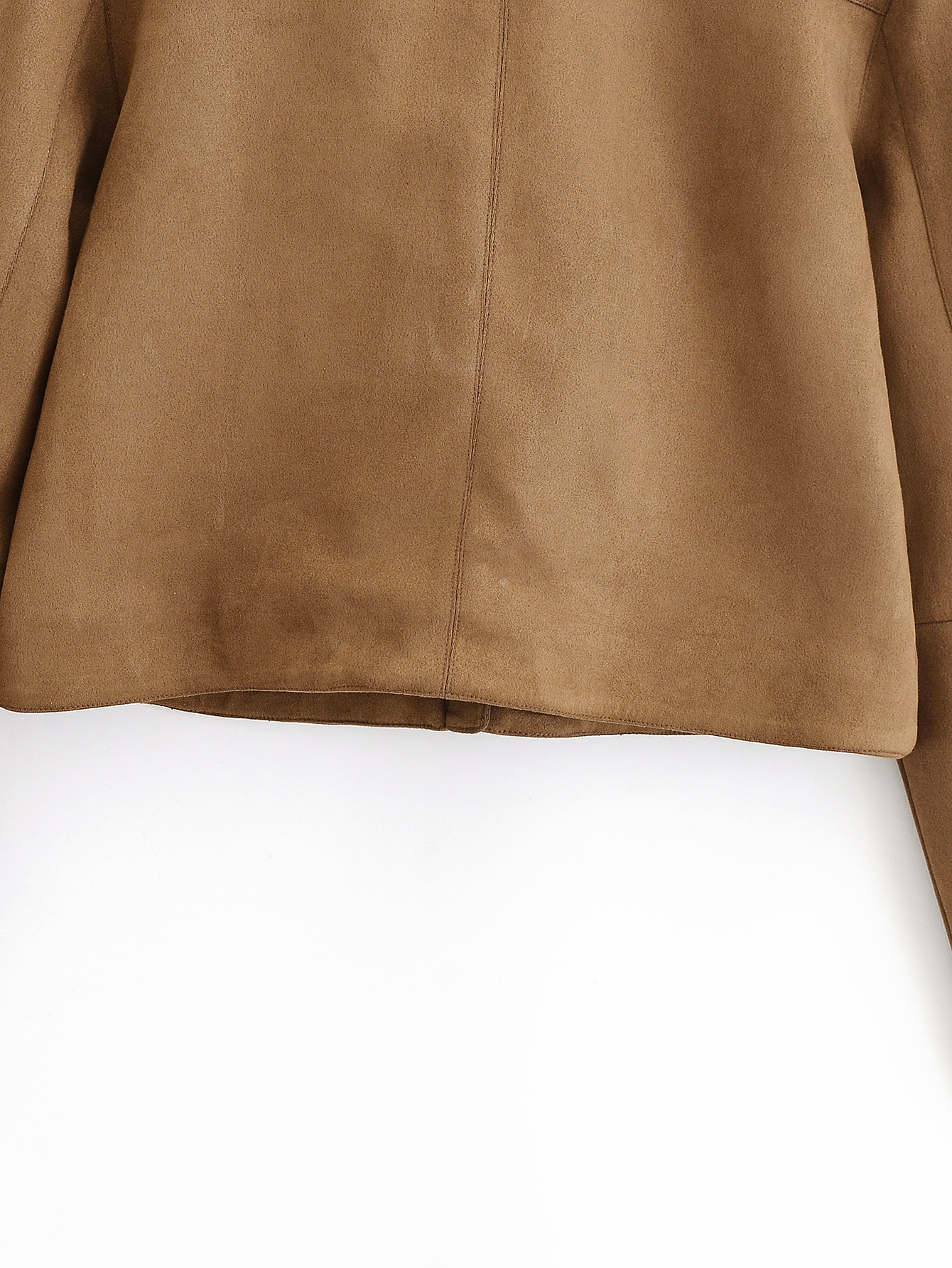 Personality Street All Match Suede Zipper Collared Coat 21 Personality Street All Match Suede Zipper Collared Coat