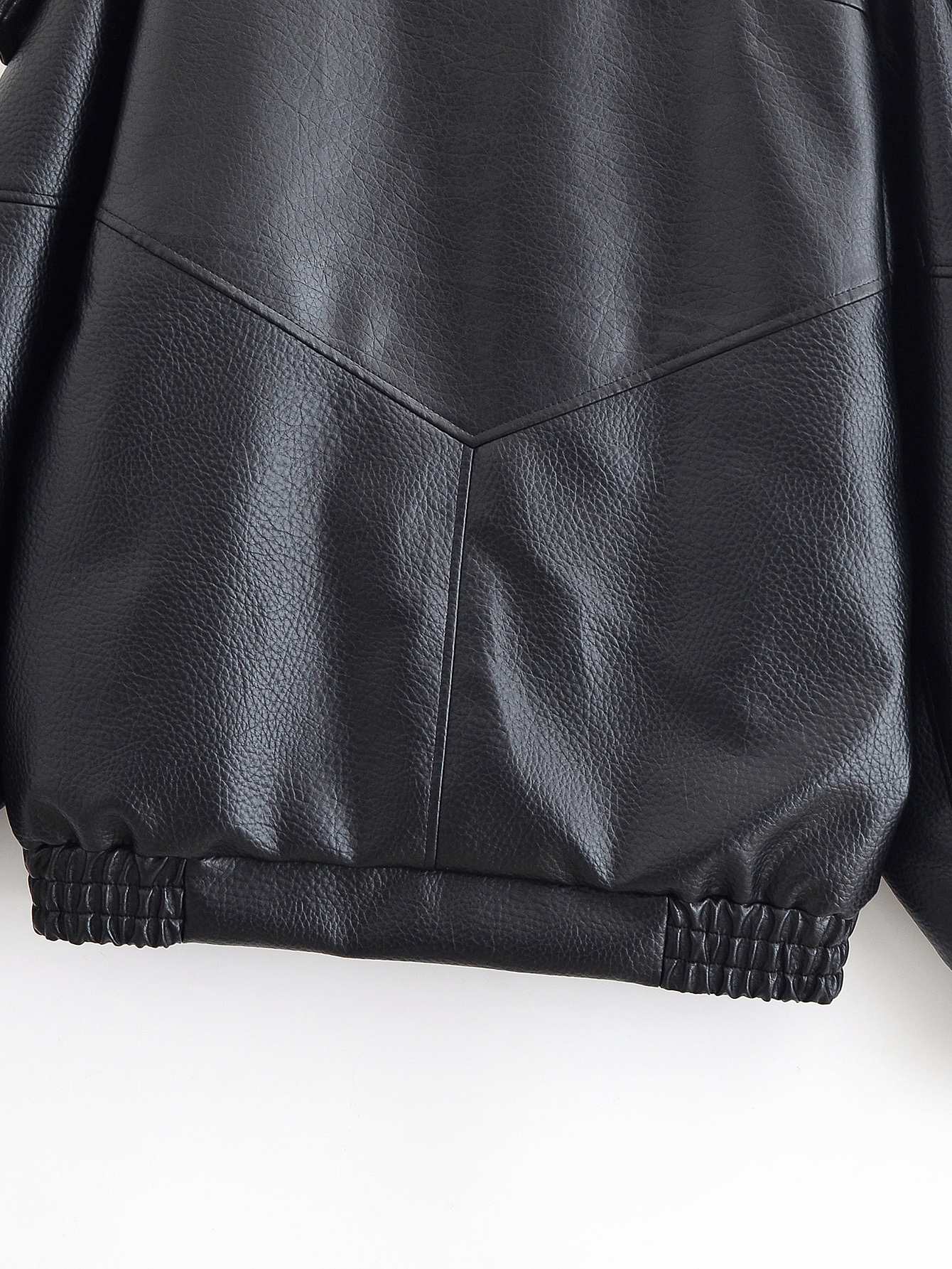 Women Clothing Autumn Retro Kuchao Lychee Pattern Leather Jacket Coat 24 Women Clothing Autumn Retro Kuchao Lychee Pattern Leather Jacket Coat