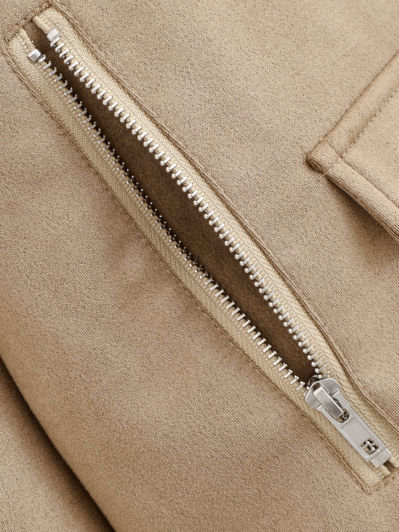 Elegant Suede Zipper Collared Motorcycle Jacket 18 Elegant Suede Zipper Collared Motorcycle Jacket
