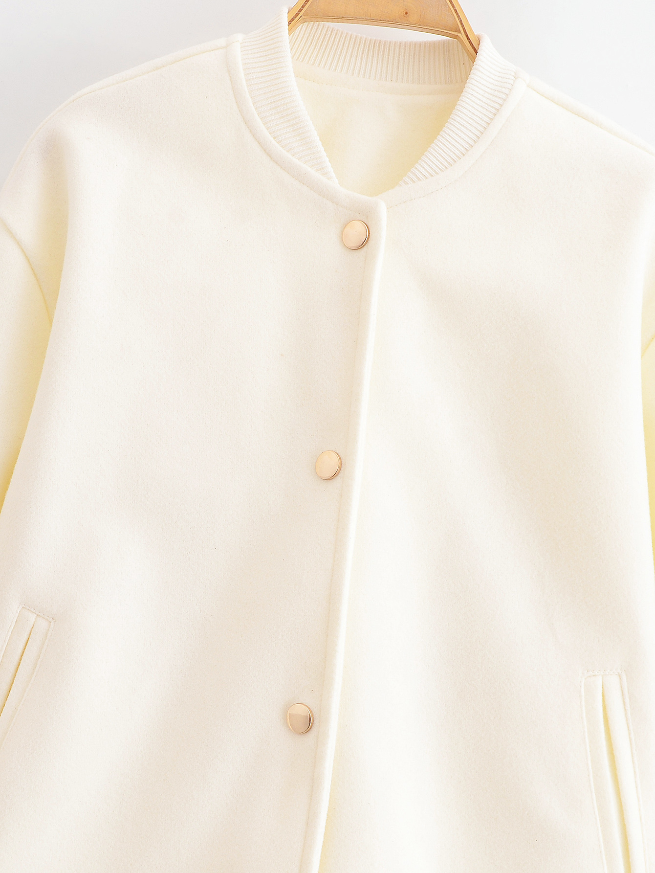 Casual Simple Solid Color Stand Collar Short Bomber Jacket Coat 26 Casual Simple Solid Color Stand Collar Short Bomber Jacket Coat