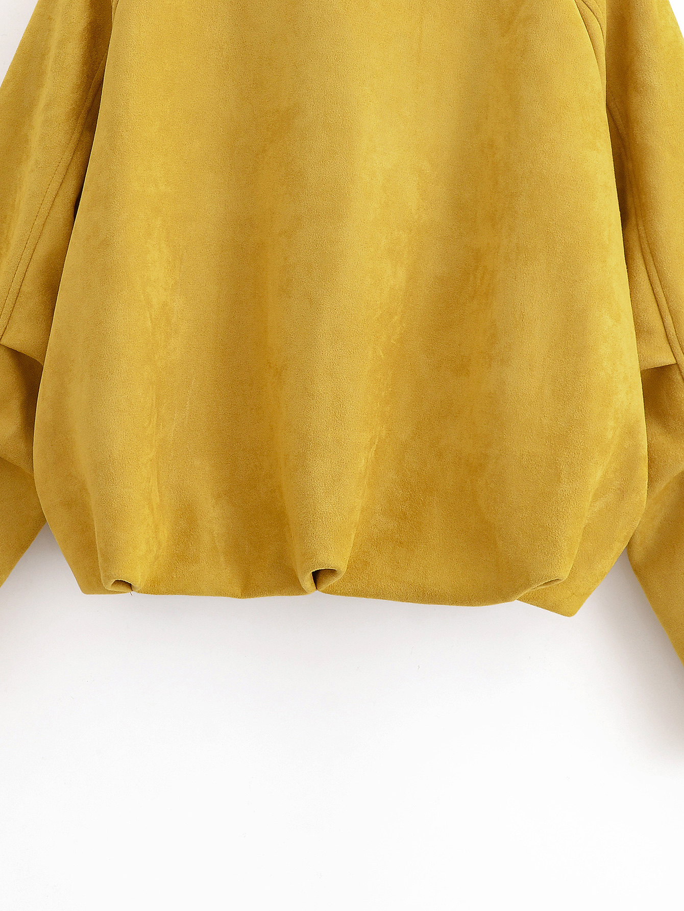Elegant Suede Solid Color Polo Collar Bomber Jacket Coat 24 Elegant Suede Solid Color Polo Collar Bomber Jacket Coat
