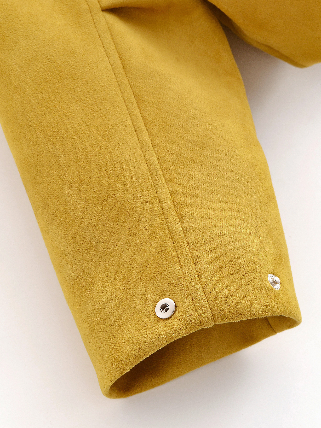 Elegant Suede Solid Color Polo Collar Bomber Jacket Coat 25 Elegant Suede Solid Color Polo Collar Bomber Jacket Coat