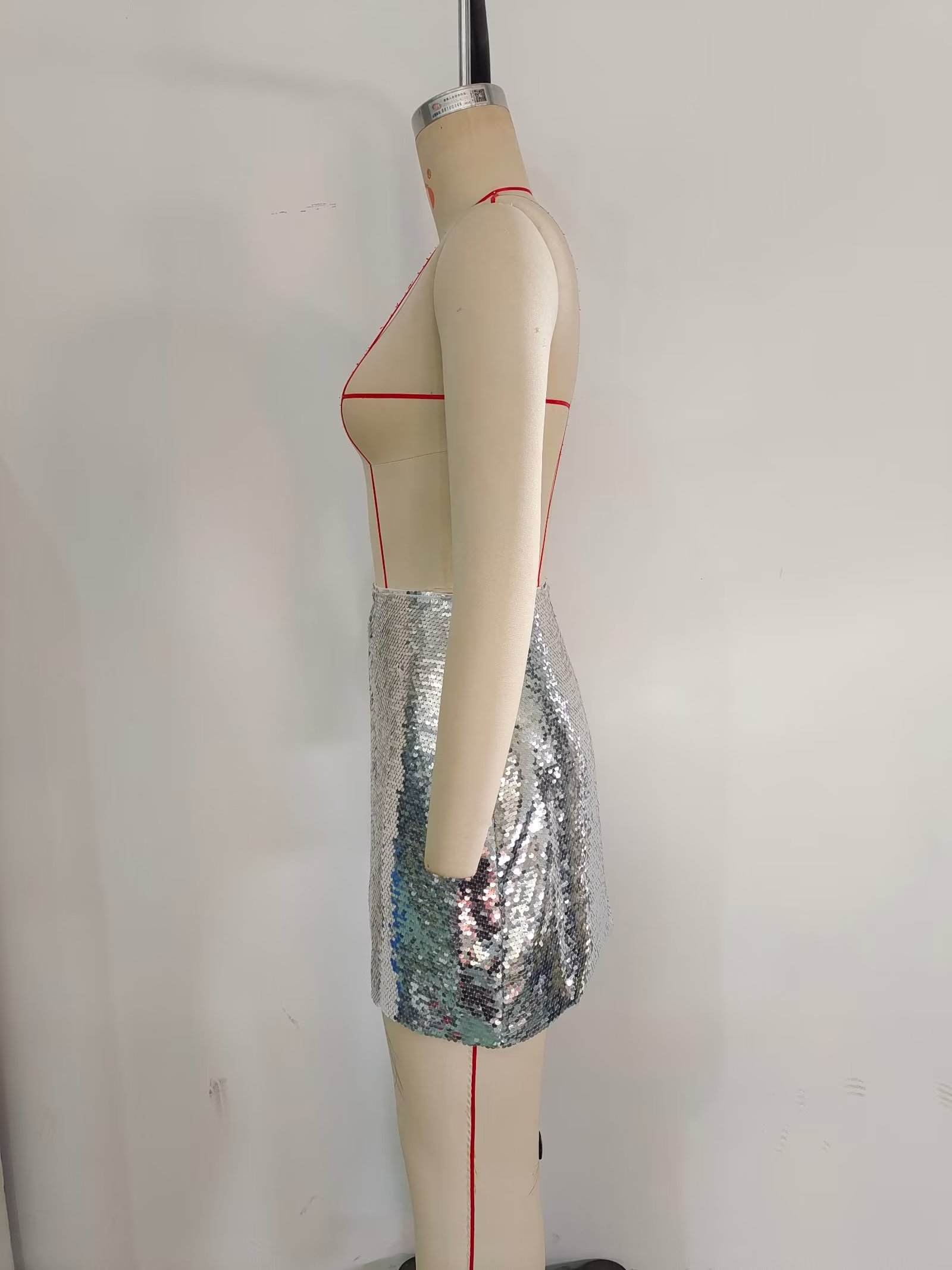 High Waist Bling Sequin A Line Skirt - Skirts - Uniqistic.com