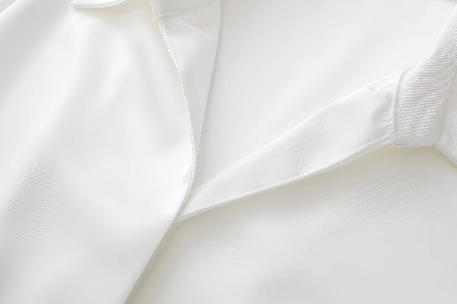 Casual Temperament Silk Satin Texture Shirt Dress | Uniqistic.com
