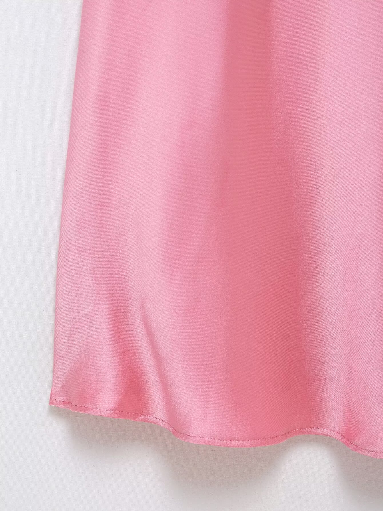 Spring Summer Sexy Suspender Silk Satin Texture Halter Dress
