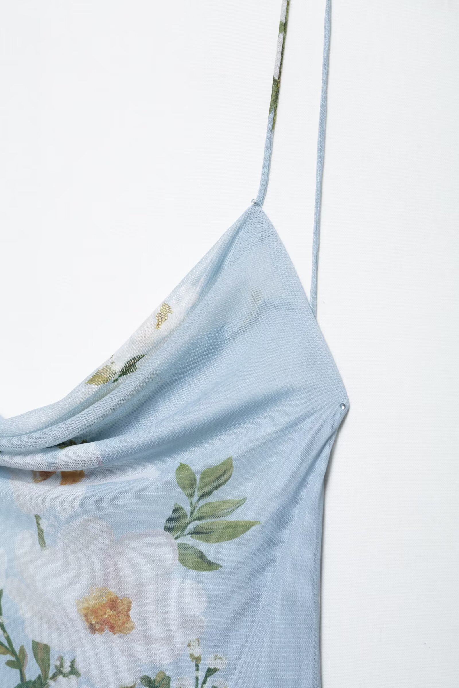 Women Clothing Printing Silk Net Short Dress