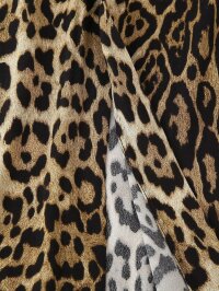 Women Clothing Summer Casual Animal Print Short Sleeve Mid Length Dress Women