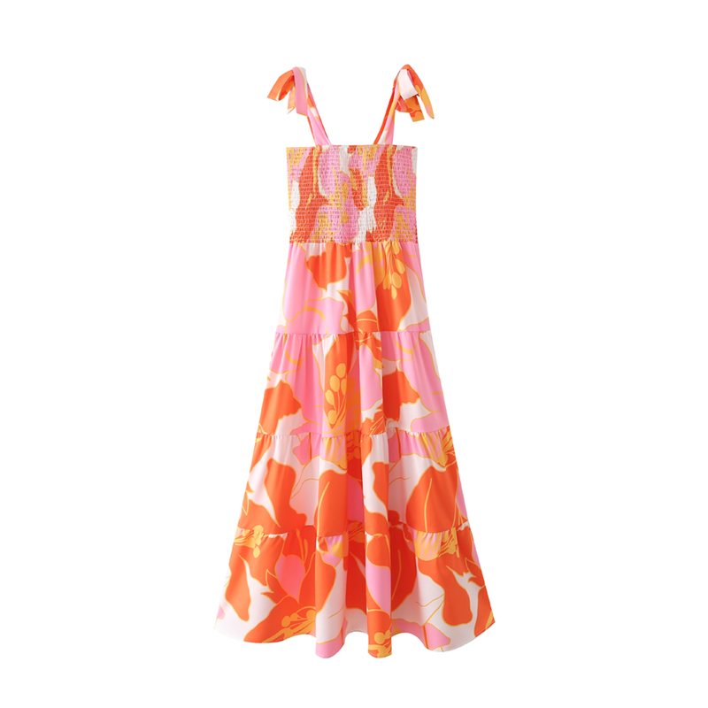 Multi-Layer Stitching Elastic Long Dress - Dresses - Uniqistic.com