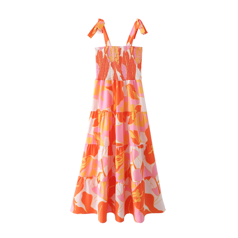 Multi-Layer Stitching Elastic Long Dress - Dresses - Uniqistic.com