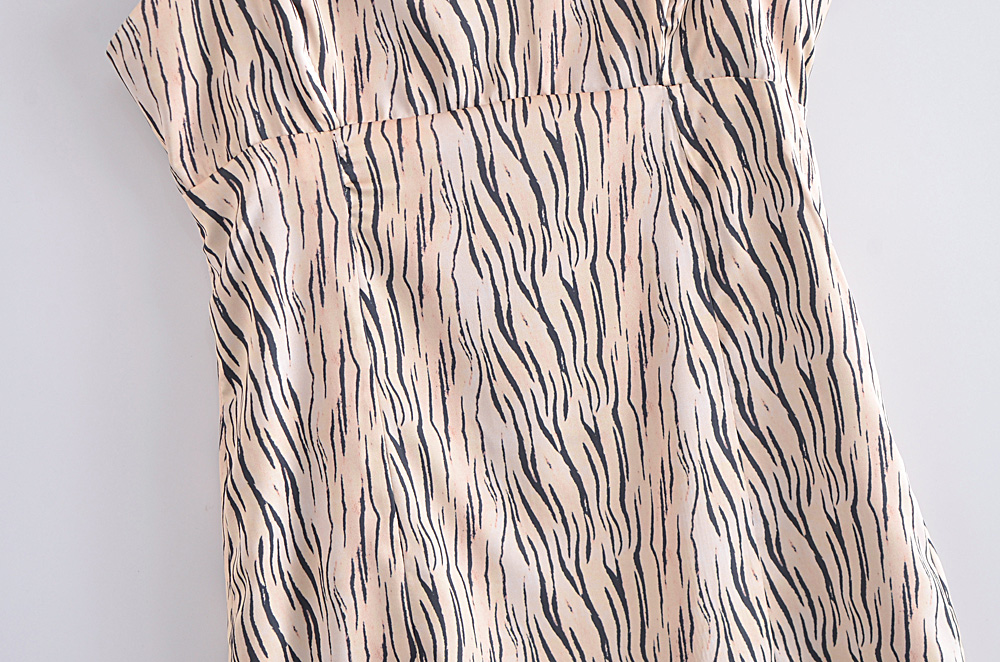 Sexy Strap Slim Fit Tiger Stripe Pattern Strap Mini Dress - Dresses - Uniqistic.com